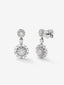 Pendientes de oro blanco de 18K con diamantes