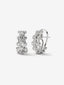 Pendientes de oro blanco de 18K con 32 diamantes en talla brillante con un total de 1,12 cts