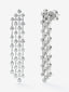 Pendientes de oro blanco de 18K con 64 diamantes en talla brillante con un total de 1,92 cts