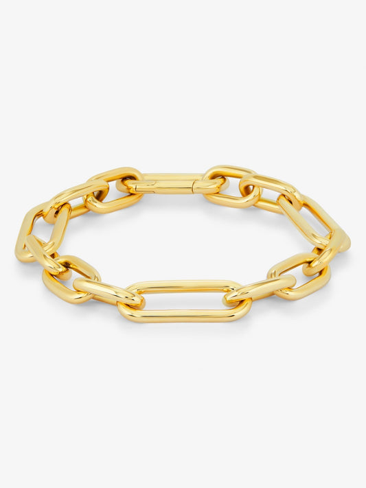 Pulsera eslabones grande oro amarillo de 18K