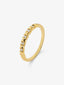 Anillo de oro amarillo de 18K con 5 diamantes en talla brillante con un total de 0,07 cts