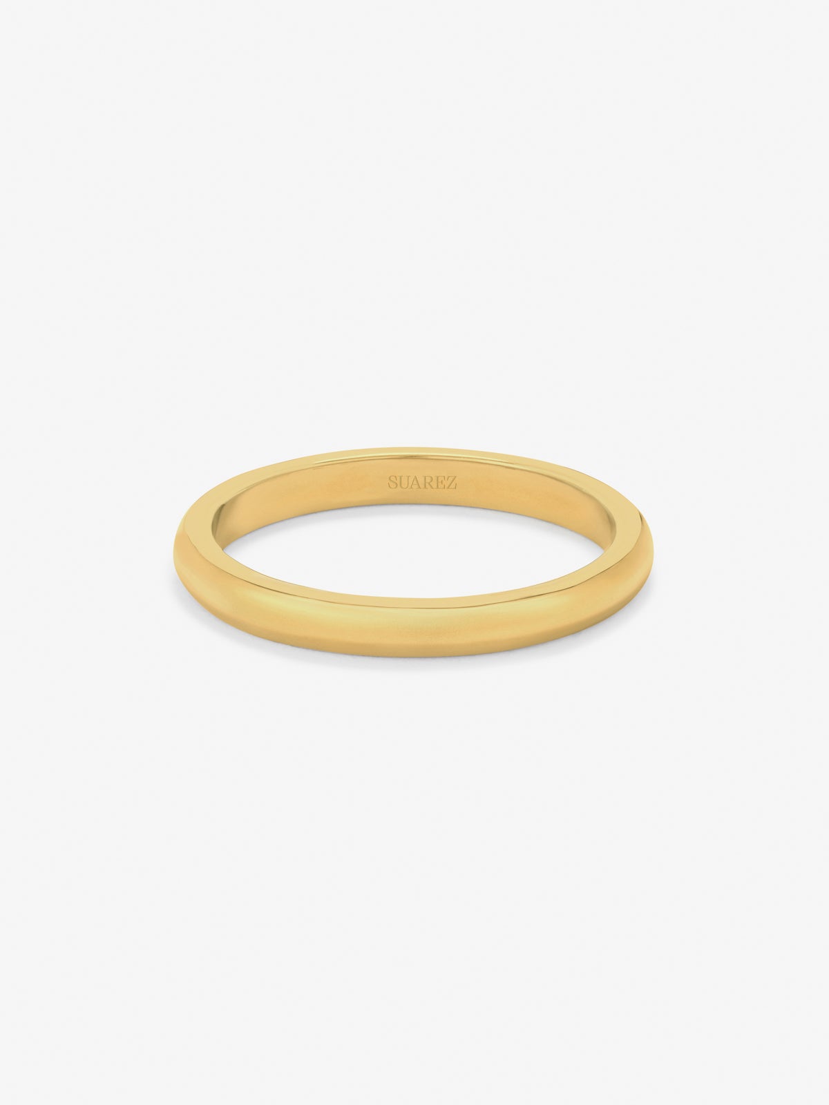 Alianza de boda de oro amarillo de 18K
