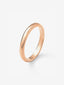 Alianza de boda de oro rosa de 18K