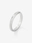 Alianza de boda de oro blanco de 18K