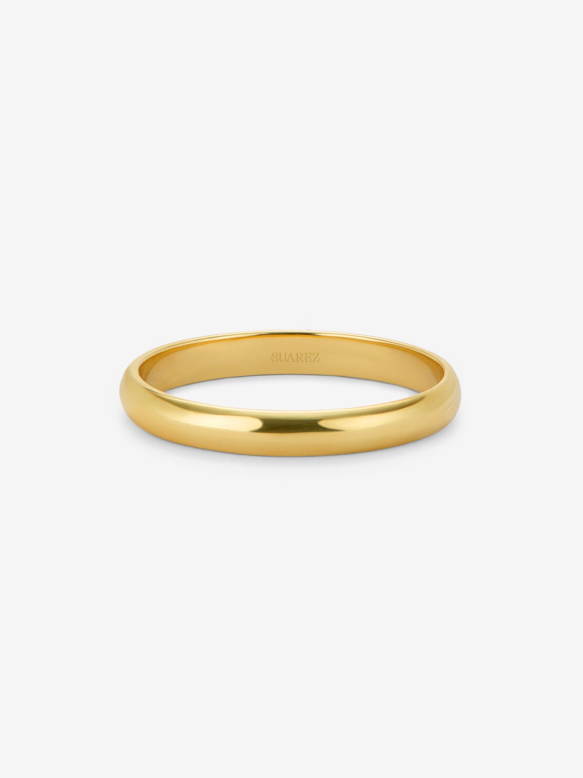 Alianza de boda de oro amarillo de 18K