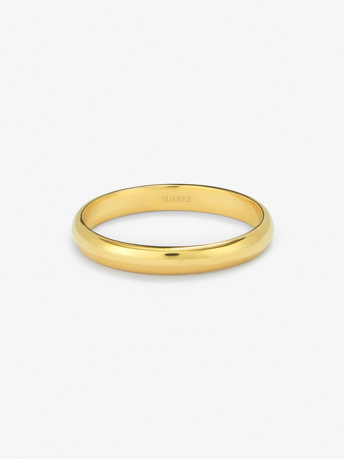 Alianza de boda de oro amarillo de 18K