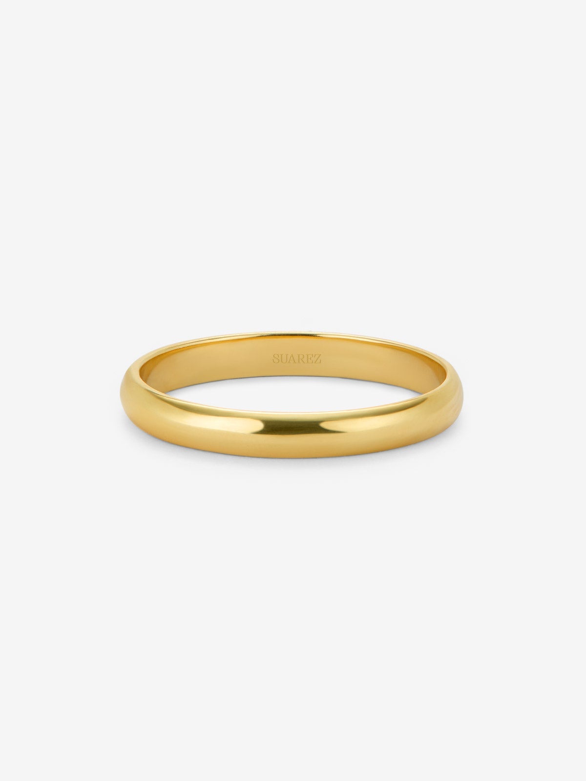Alianza de boda de oro amarillo de 18K