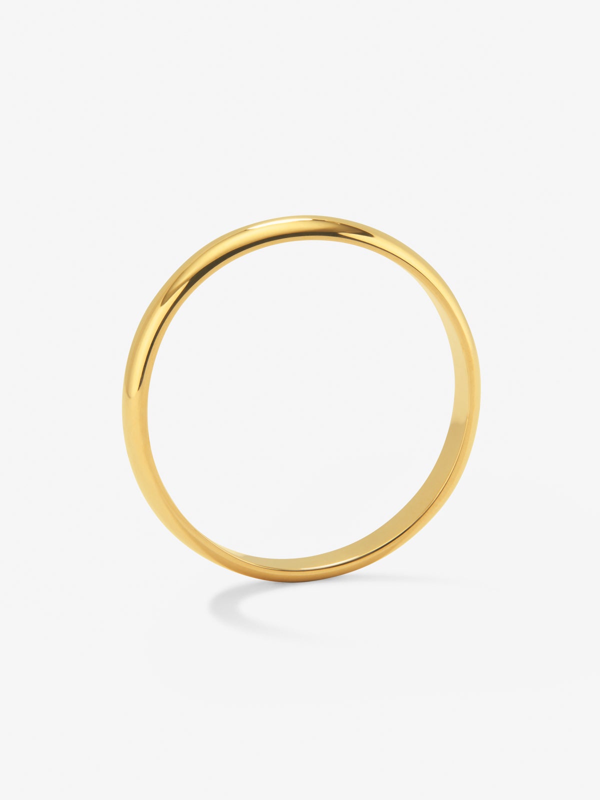 Alianza de boda de oro amarillo de 18K