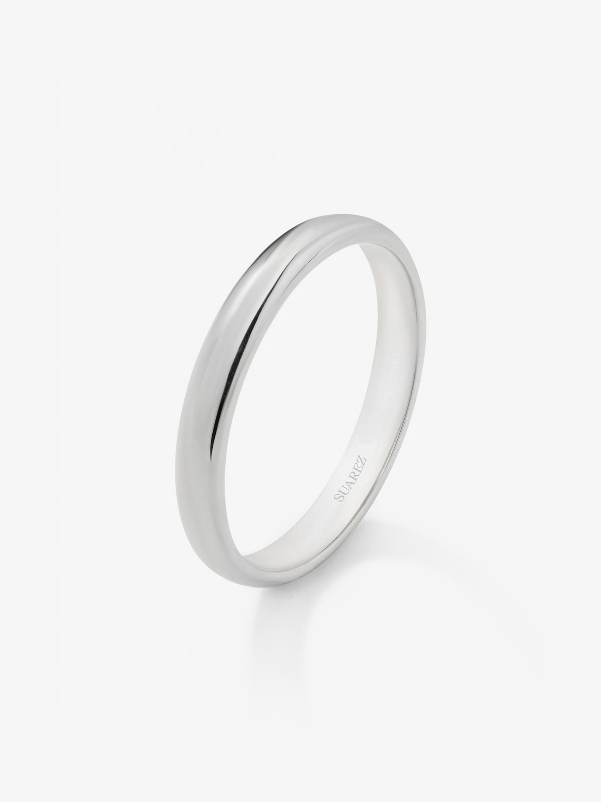 Alianza de boda de platino