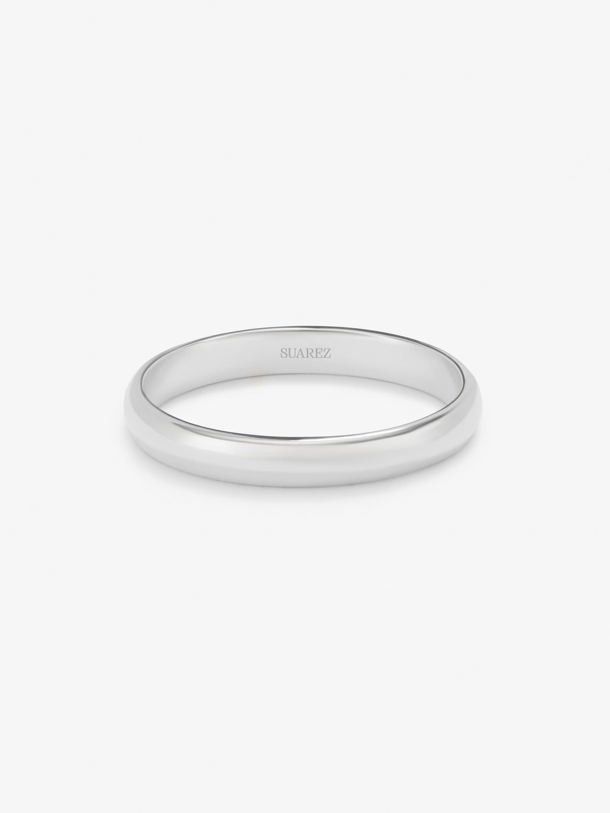 Alianza de boda de platino