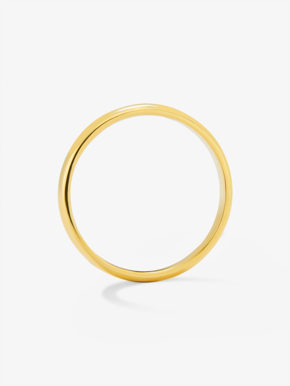 Alianza de boda de oro amarillo de 18K