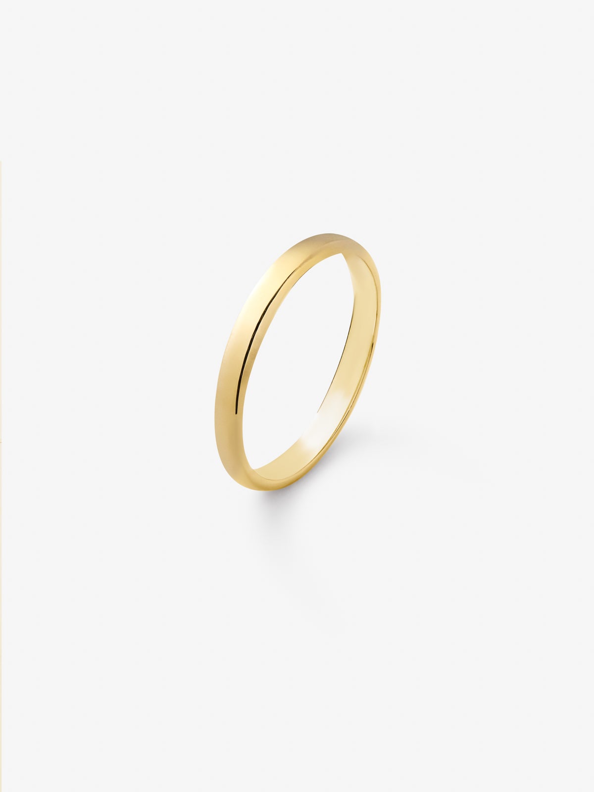 Alianza de boda de oro amarillo de 18K
