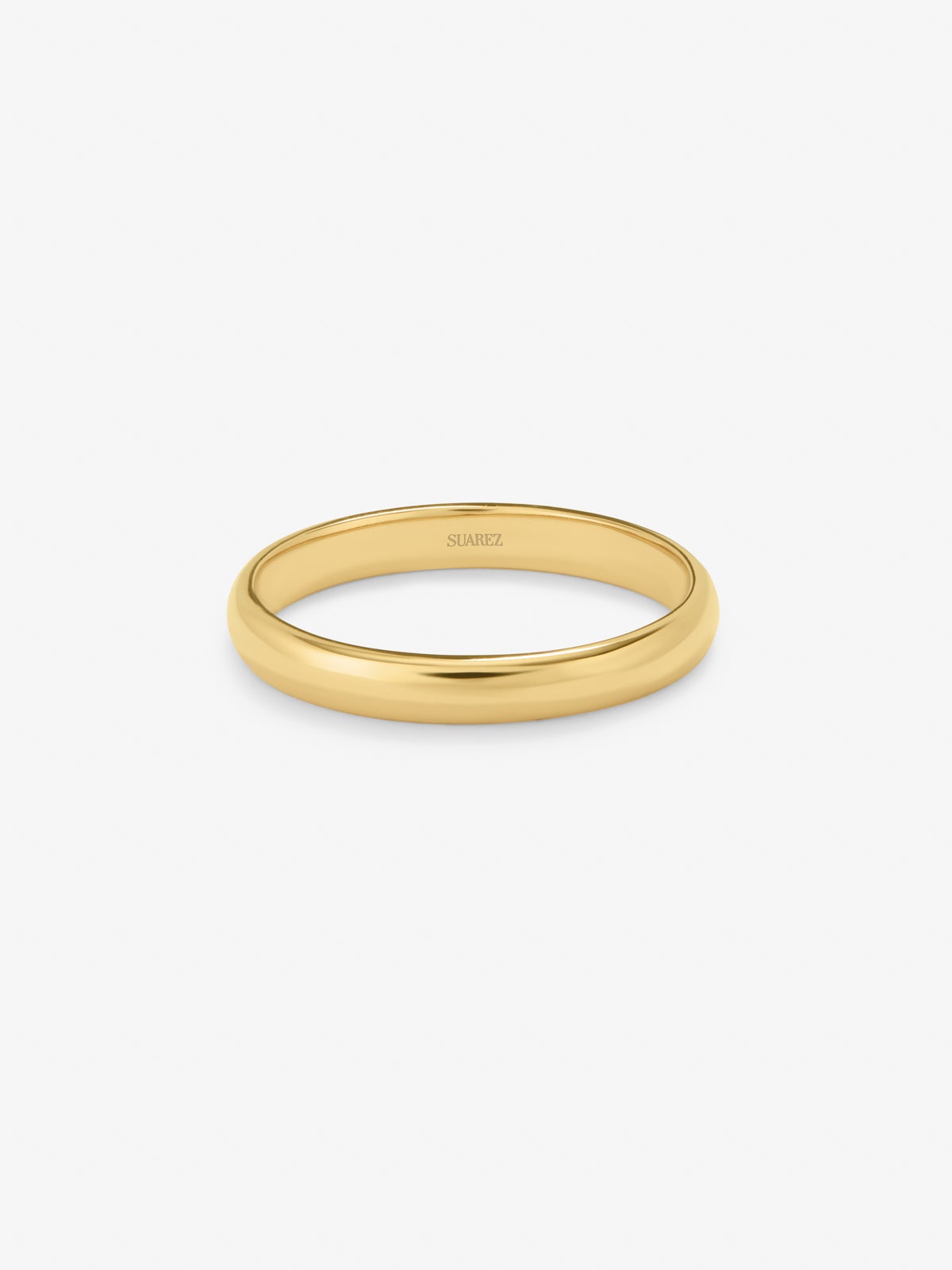Alianza de boda de oro amarillo de 18K