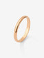 Alianza de boda de oro rosa de 18K de 2,30mm