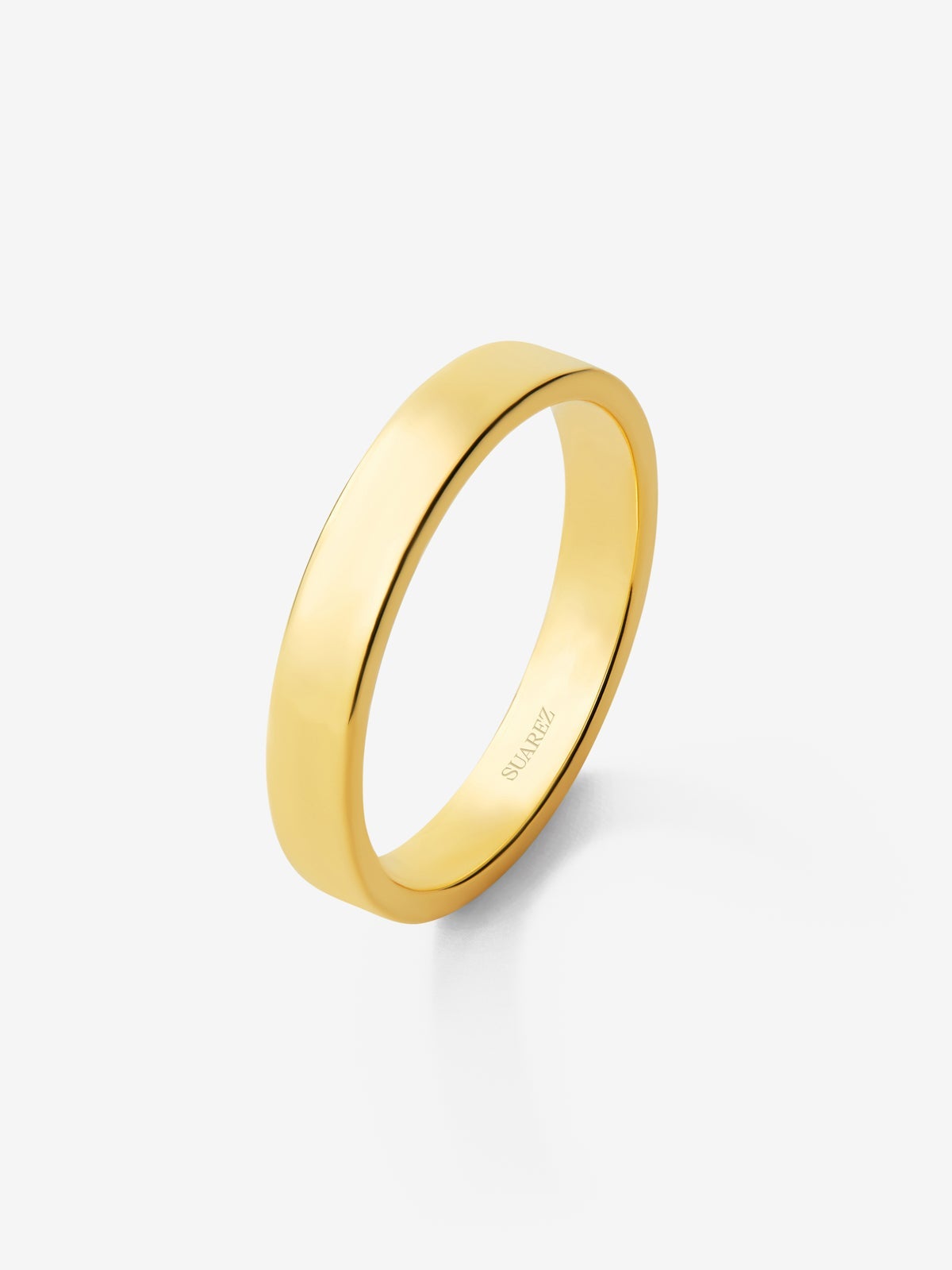 Alianza de boda de oro amarillo de 18K