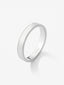 Alianza de boda de oro blanco de 18K