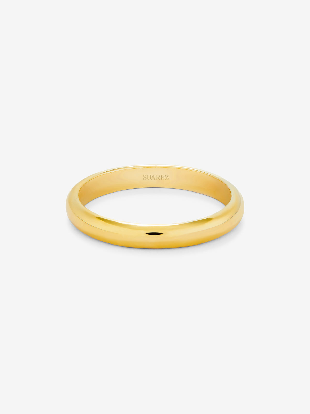 Alianza de boda de oro amarillo de 18K