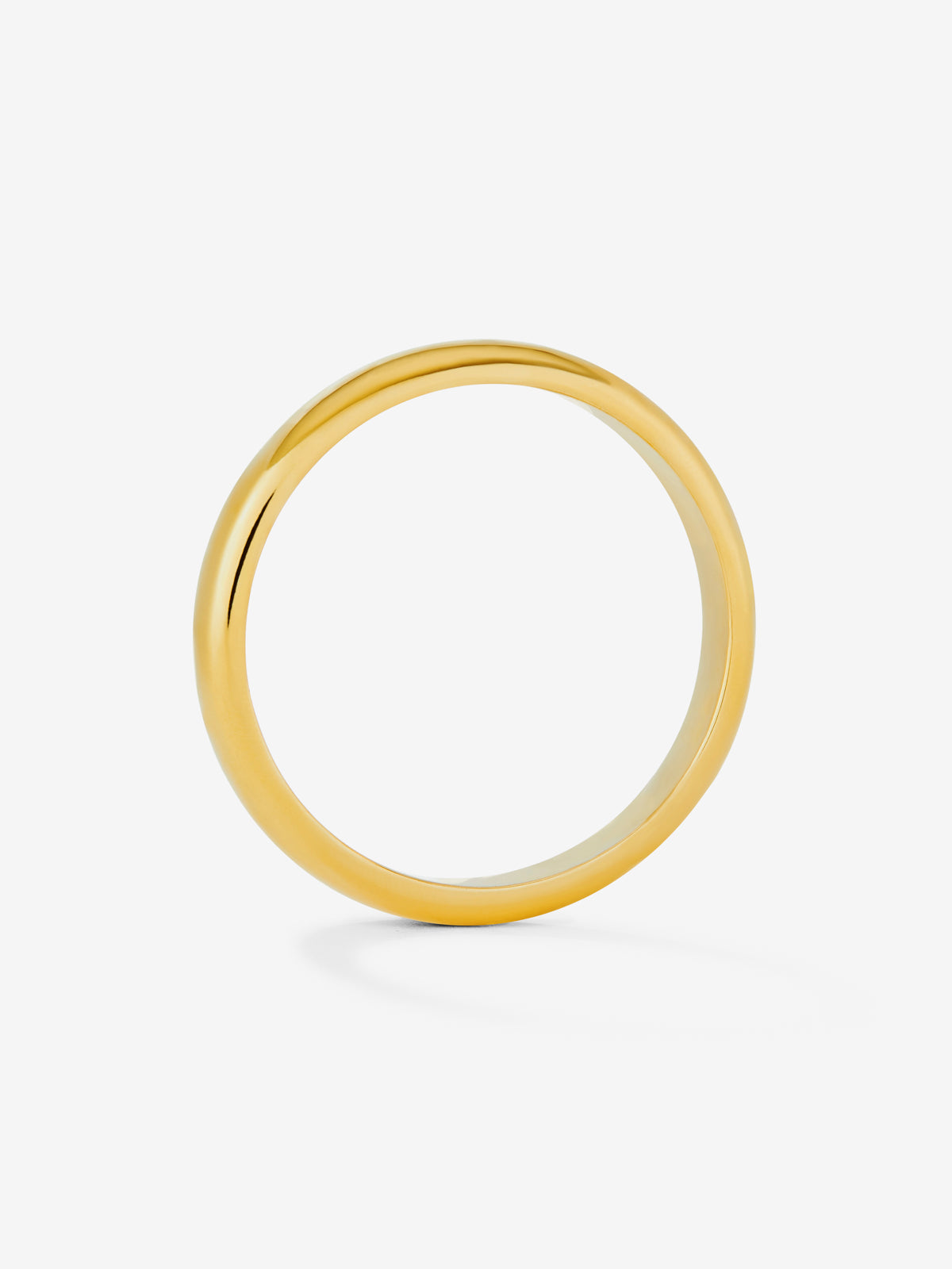 Alianza de boda de oro amarillo de 18K