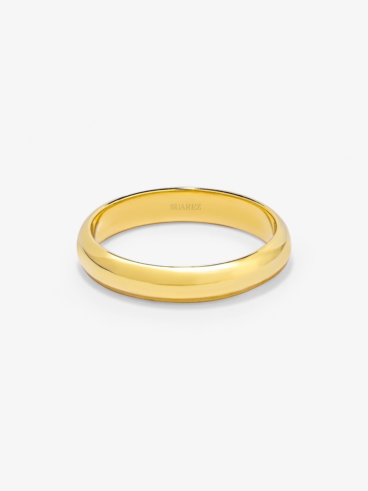 Alianza de boda de oro amarillo de 18K
