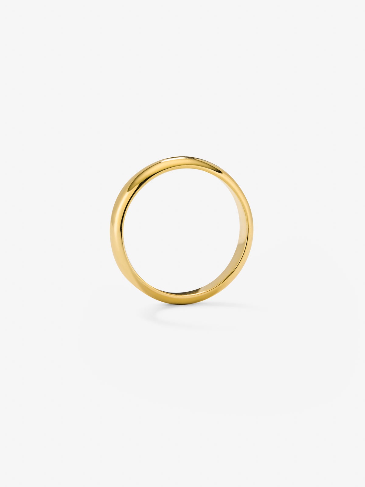 Alianza de boda de oro amarillo de 18K