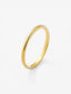 Alianza de boda de oro amarillo de 18K