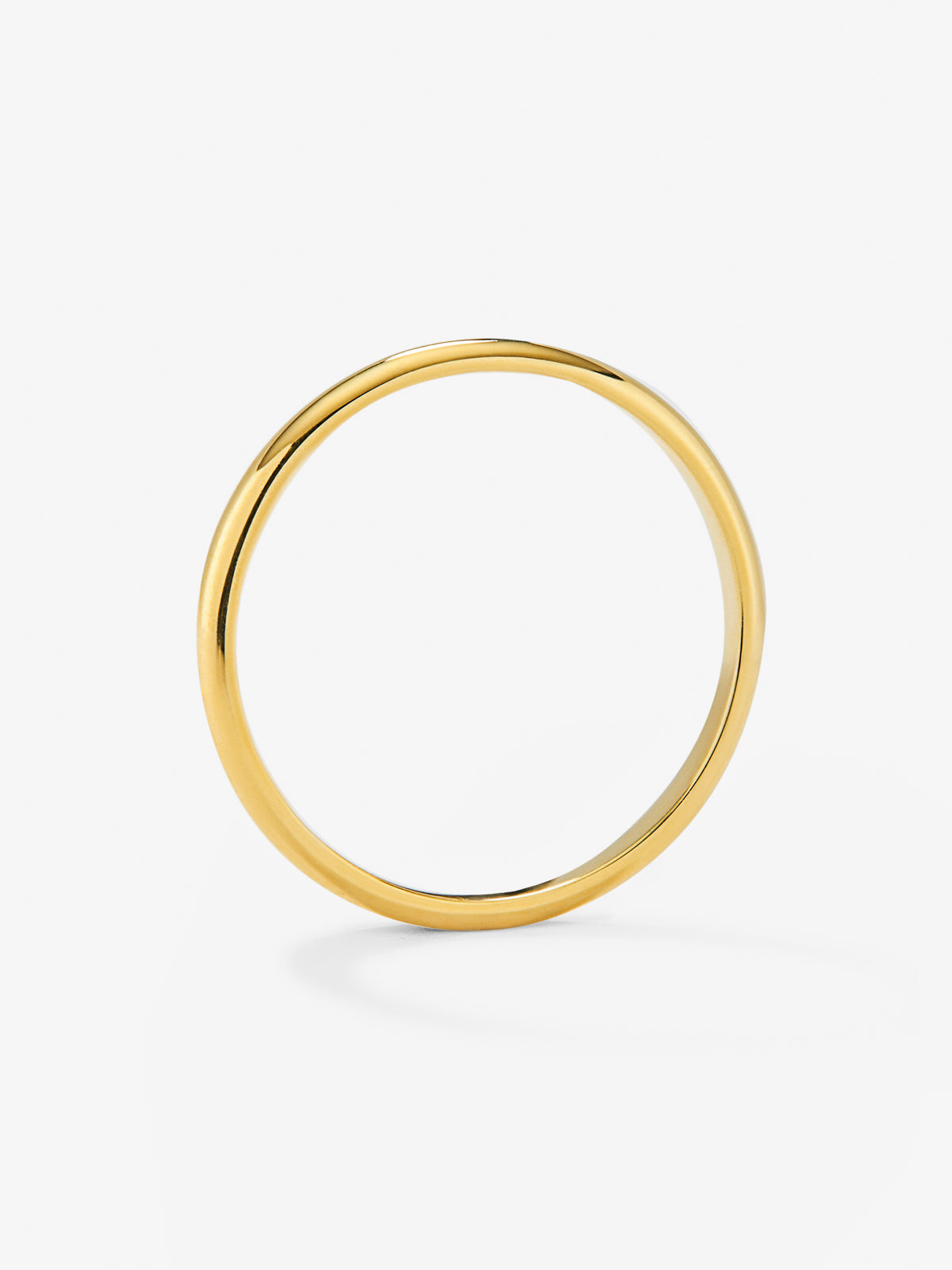 Alianza de boda de oro amarillo de 18K