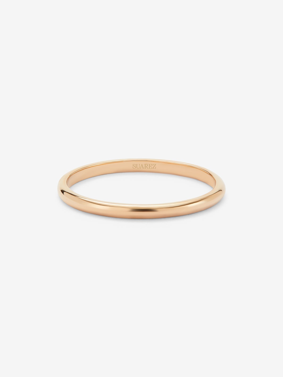 Alianza de oro rosa de 18K