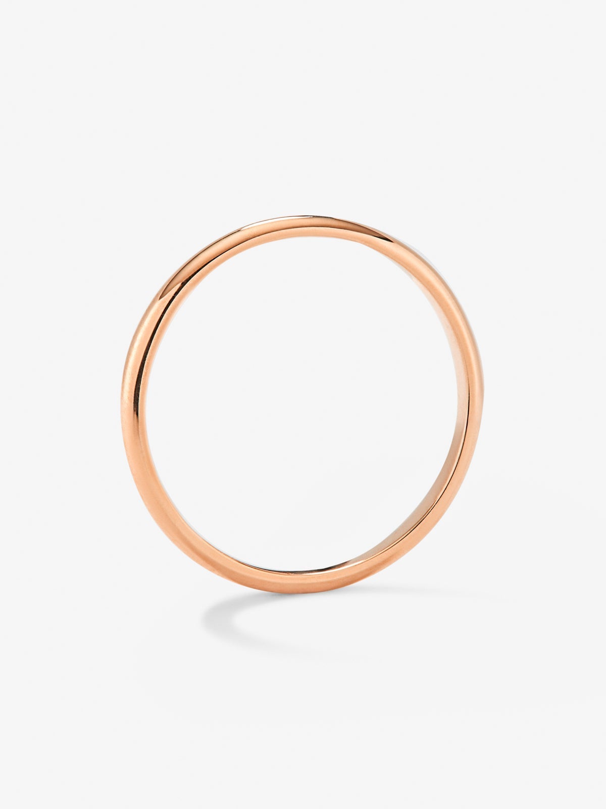 Alianza de oro rosa de 18K