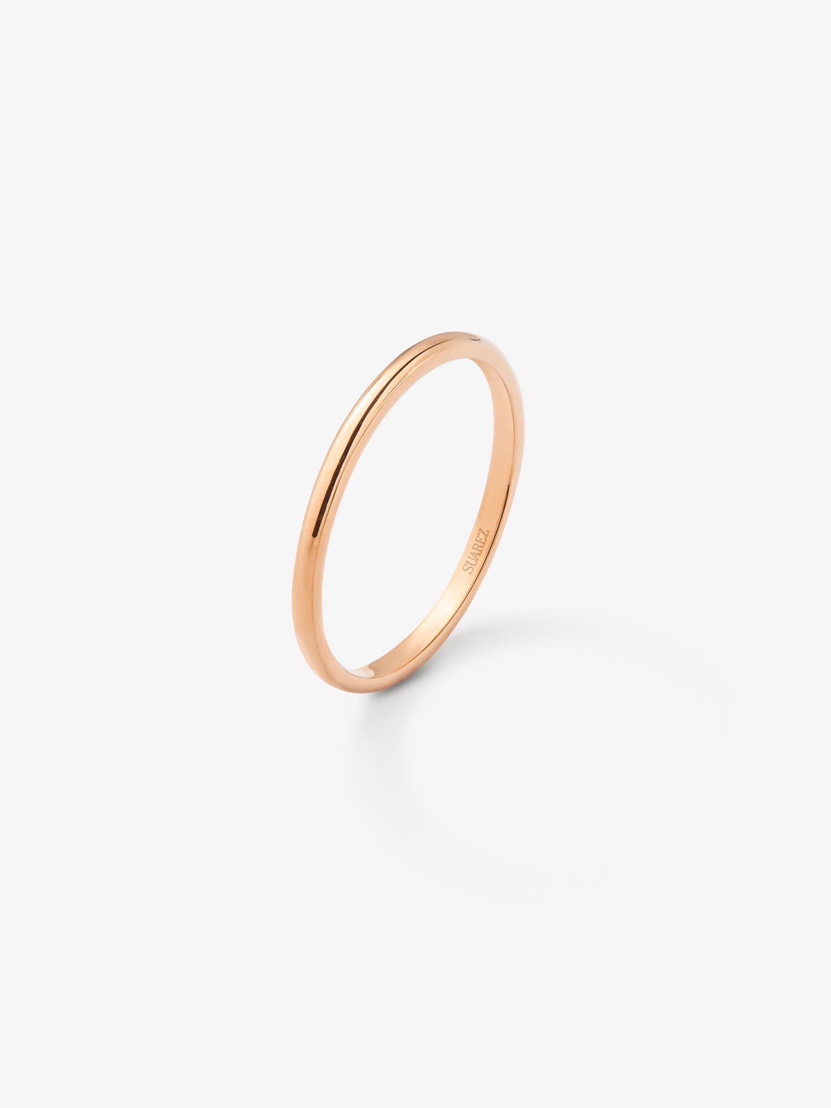 Alianza de oro rosa de 18K