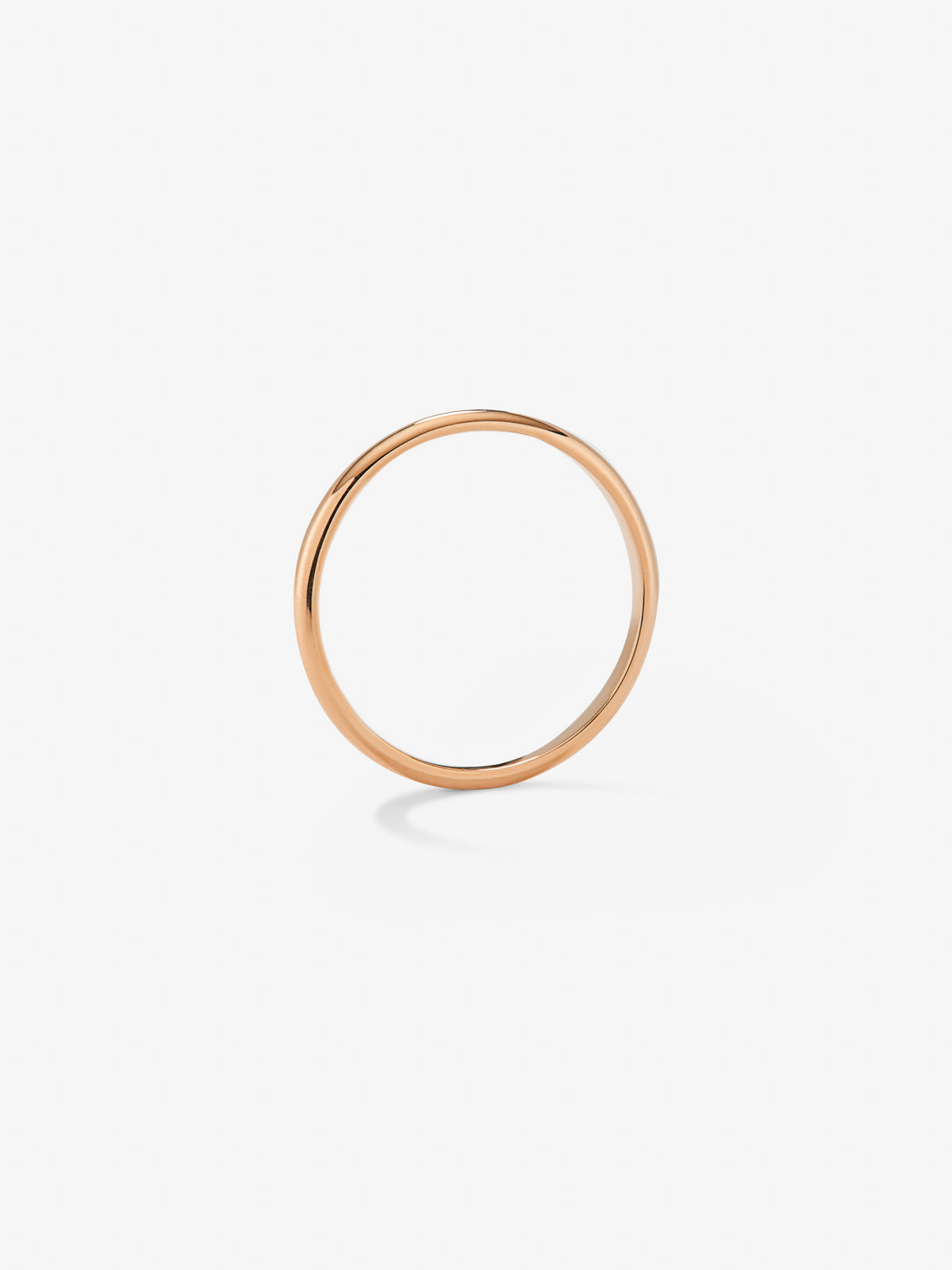 Alianza de oro rosa de 18K