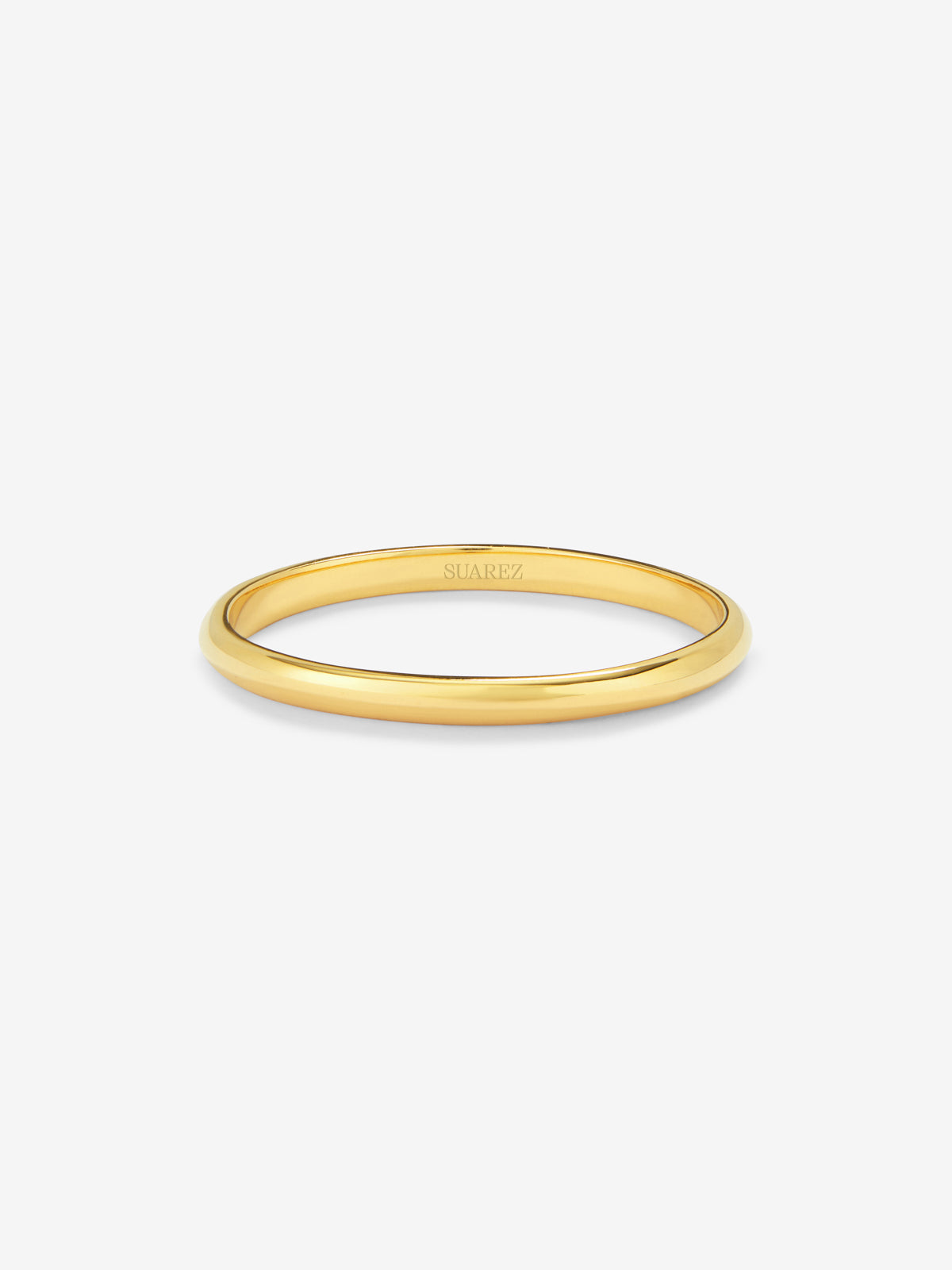 Alianza de boda de oro amarillo de 18K