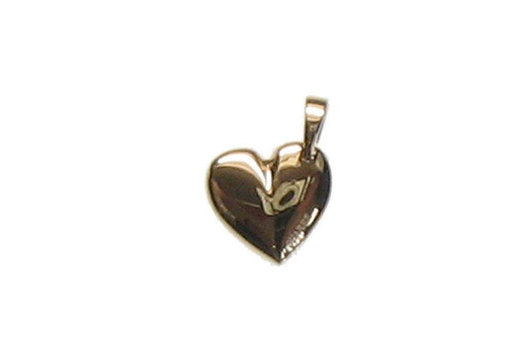 Charm corazón de oro amarillo de 18K