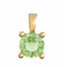 Charm de oro amarillo de 18K con peridoto verde en talla brillante