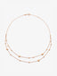Collar doble de oro rosa de 18K