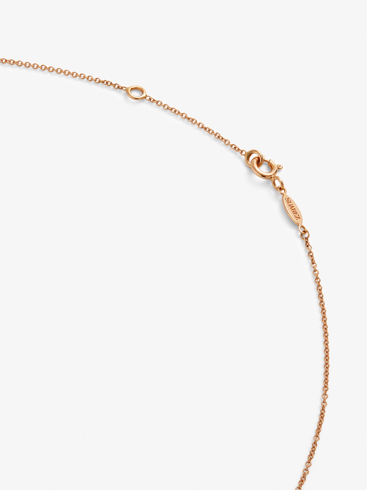 Collar doble de oro rosa de 18K