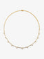 Collar de oro amarillo de 18K con 62 diamantes en talla brillante con un total de 2,61 cts