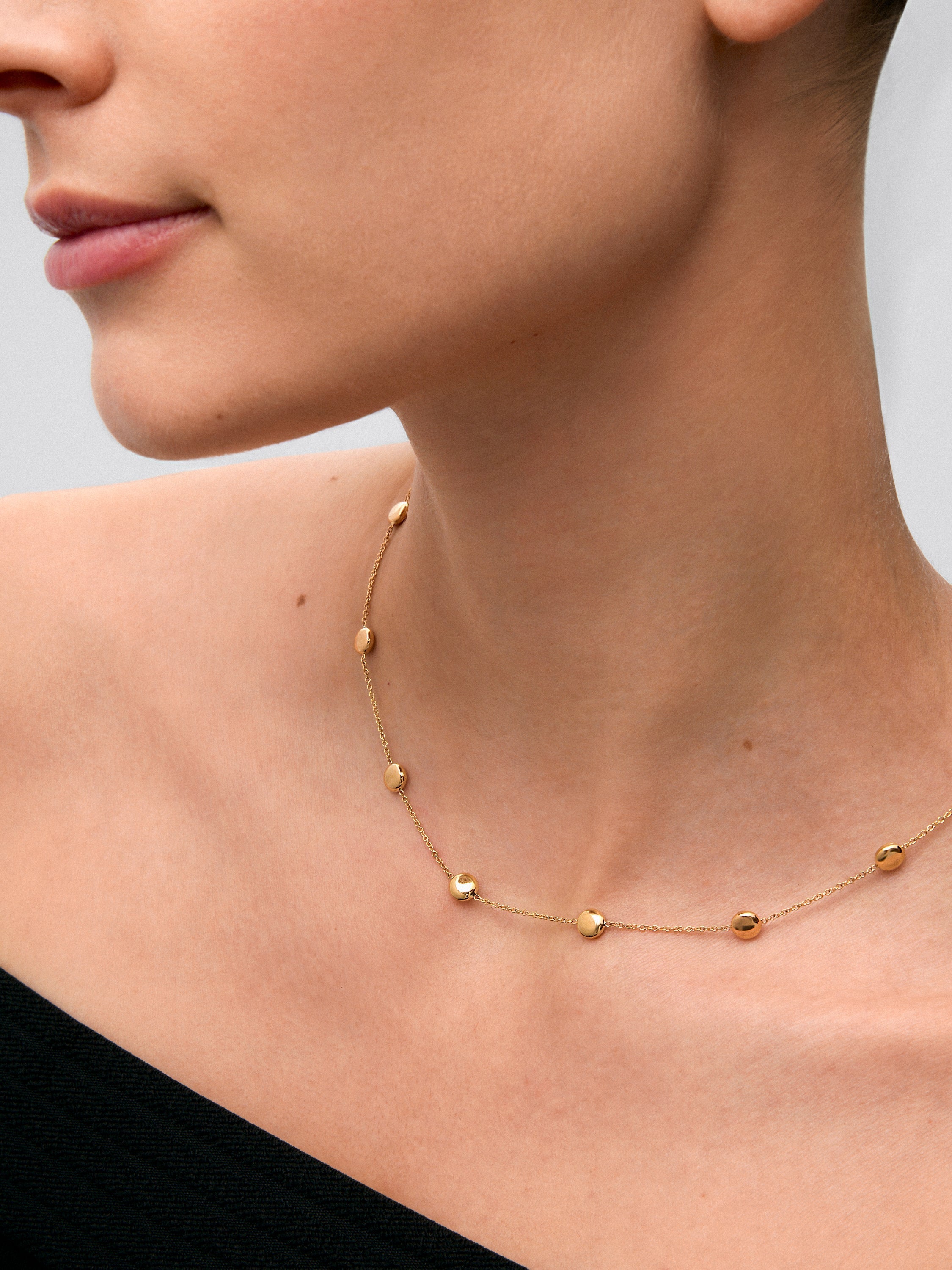 Collar de oro amarillo de 18K