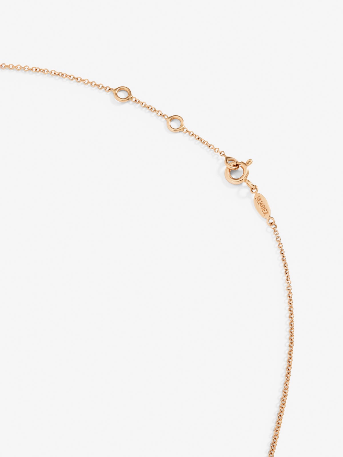 Colgante de oro rosa de 18K