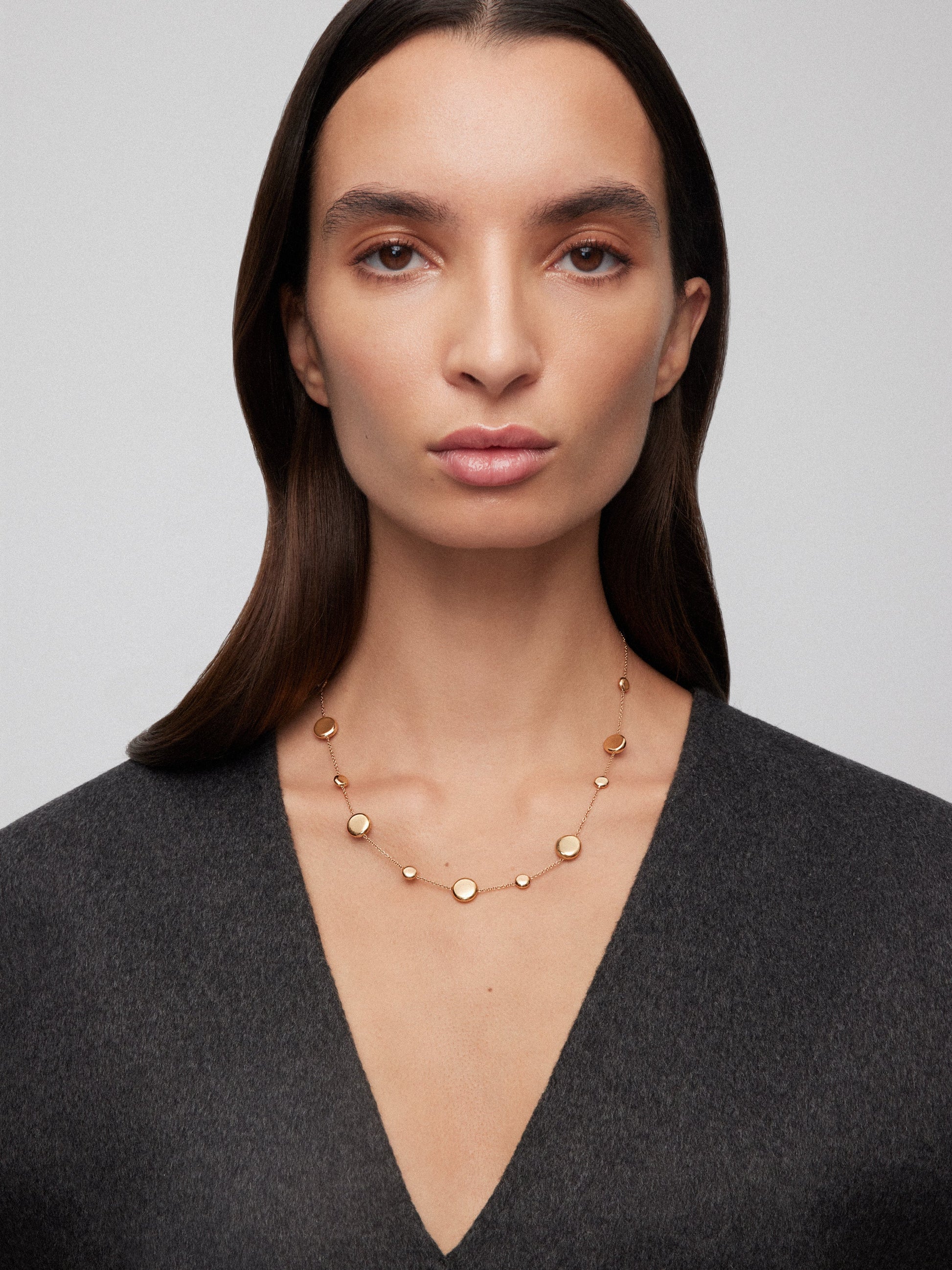 Collar de oro rosa de 18K