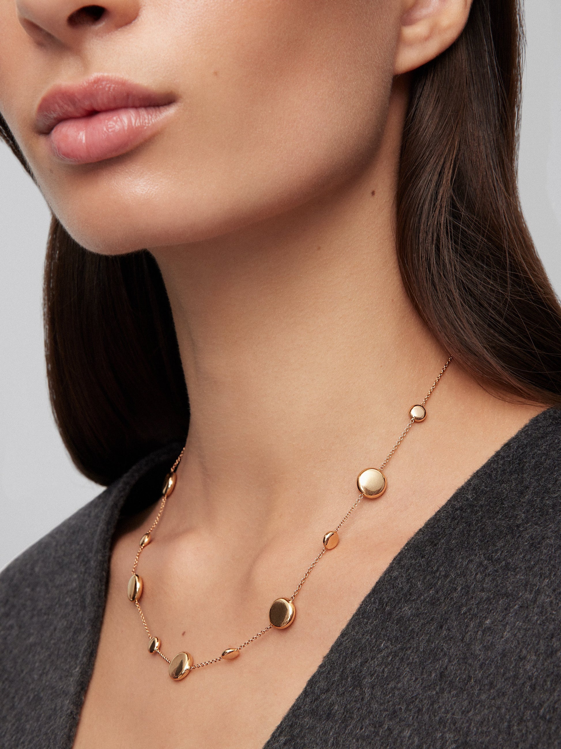 Collar de oro rosa de 18K