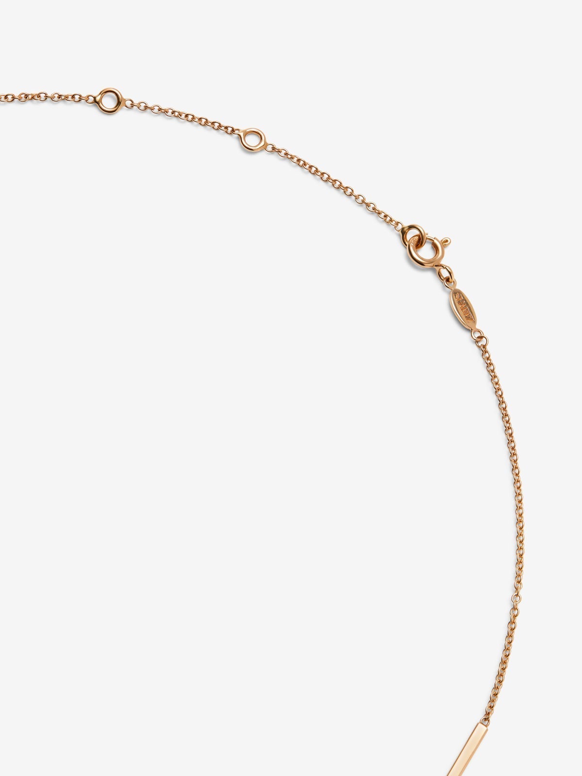 Colgante de oro rosa de 18K