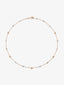 Collar de oro rosa de 18K con 12 diamantes en talla brillante con un total de 0,38 cts