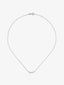 Collar de oro blanco de 18K con 9 diamantes en talla brillante con un total de 0,26 cts