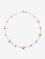 Collar de oro rosa de 18K con corazones