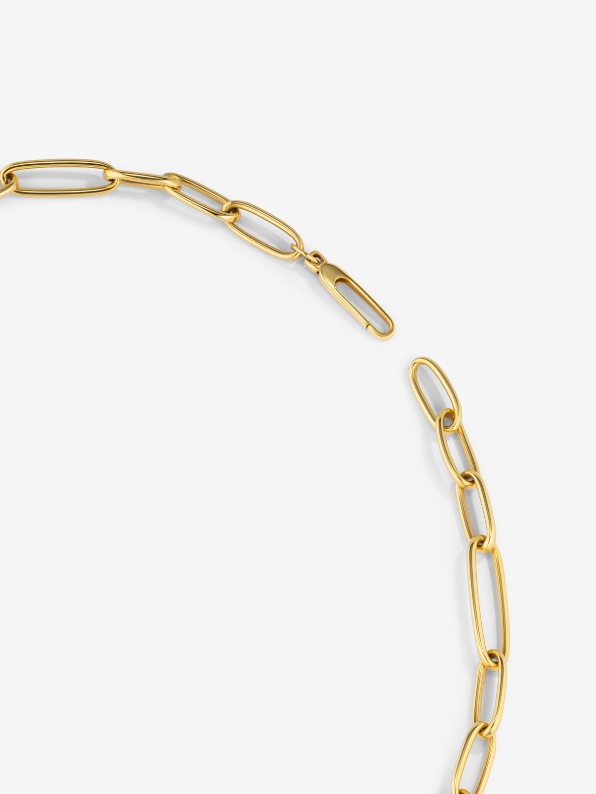 Collar eslabones mediano de oro amarillo de 18K