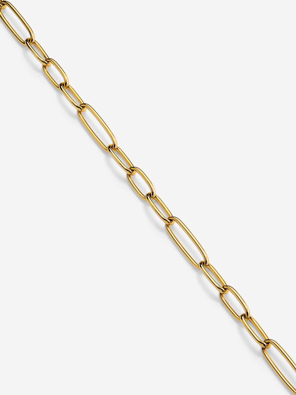Collar corto eslabones de oro amarillo de 18K (60cm)