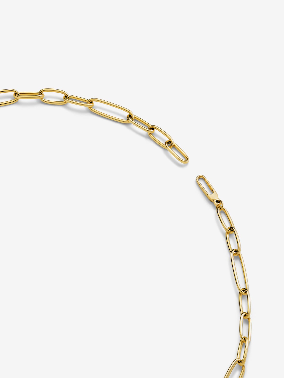 Collar corto eslabones de oro amarillo de 18K (60cm)