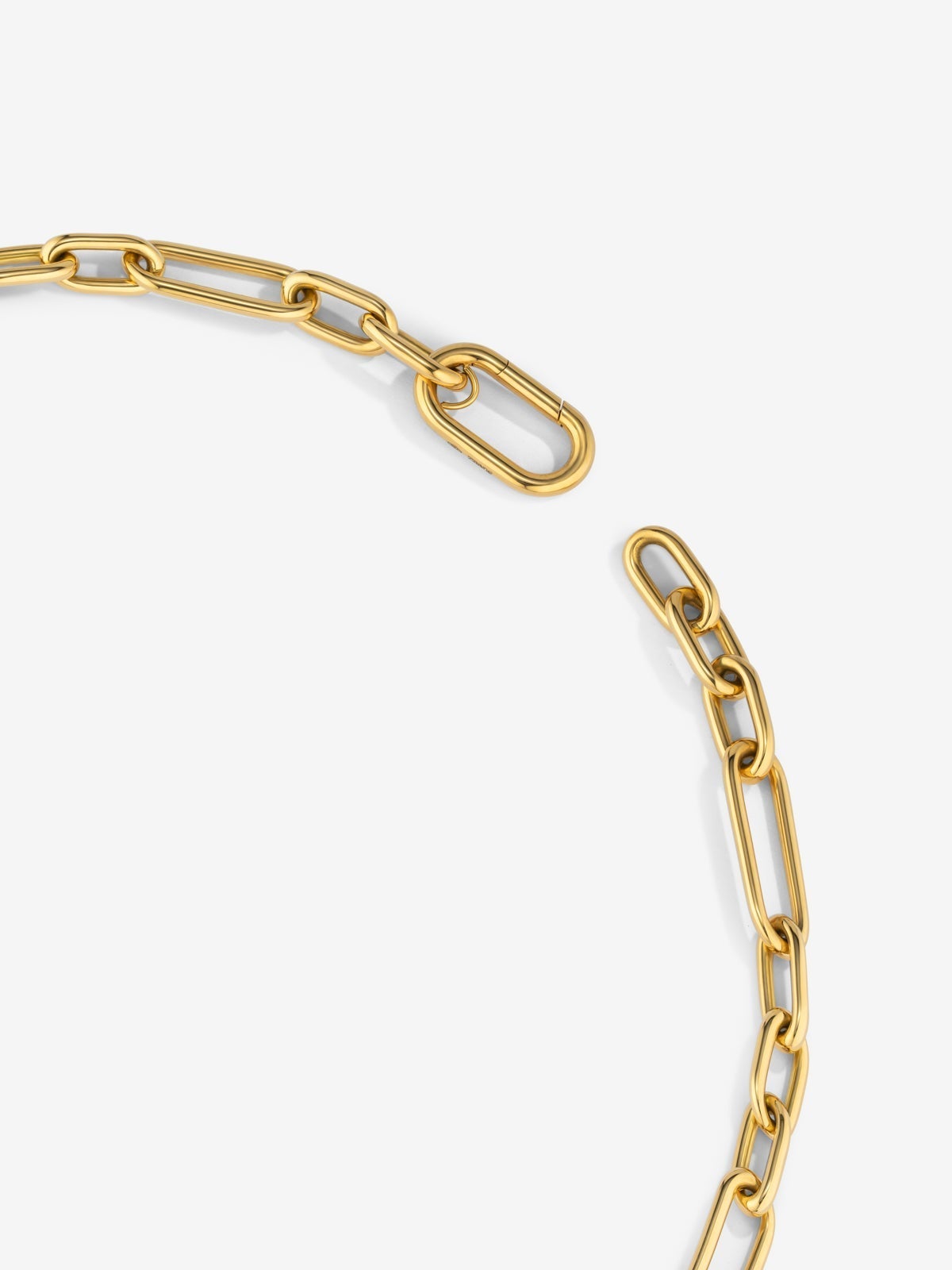 Collar eslabones grande oro amarillo de 18K