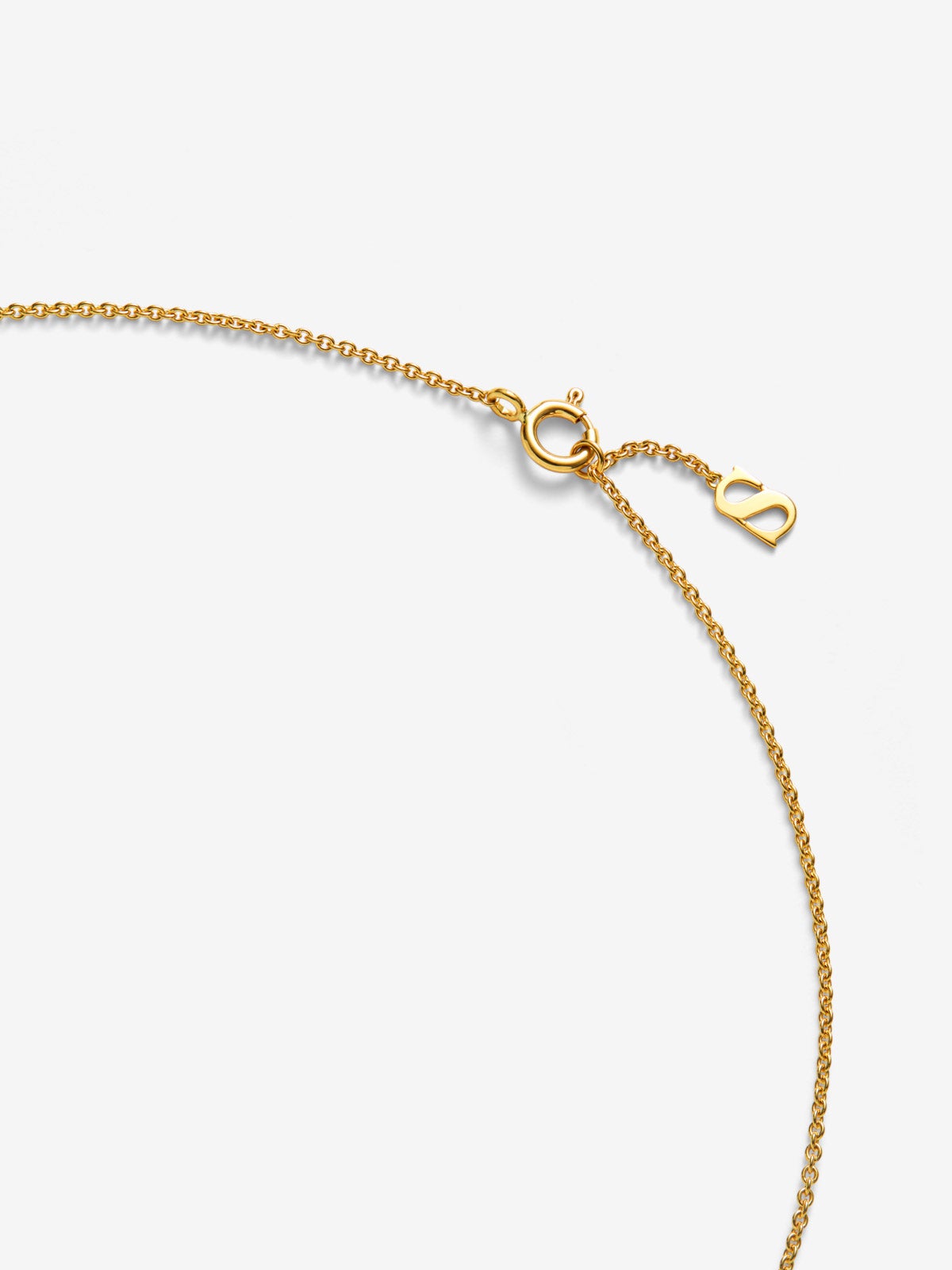 Collar largo mini eslabones de oro amarillo de 18K