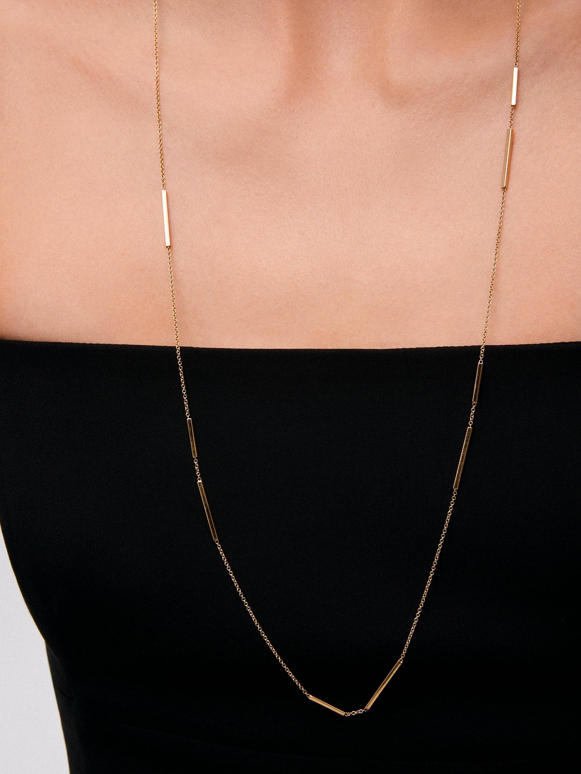 Collar de oro amarillo de 18K